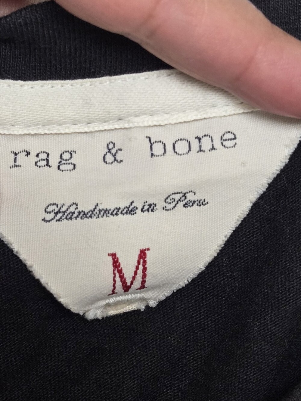 Rag & Bone Short Sleeve Top Size M Color Black/White - Picture 9 of 9